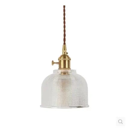 Nordic Glass Ball Pendant Light Dinning Living Room Vintage Hanging Lamp