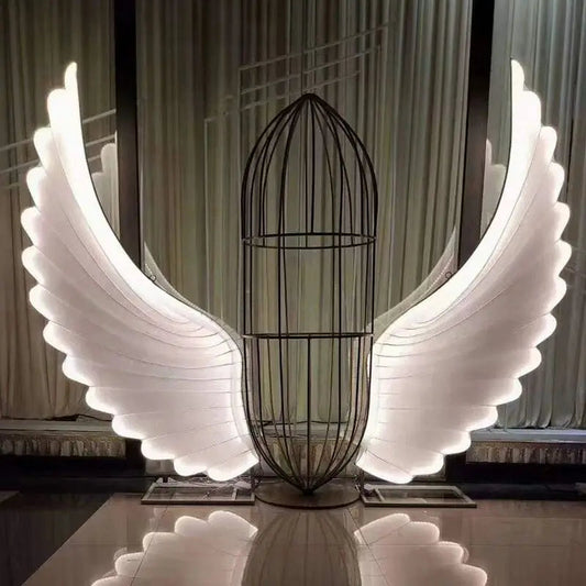 Luminescent Angel Wings LED Decoration Lamp for Modern Fairy Party Stage