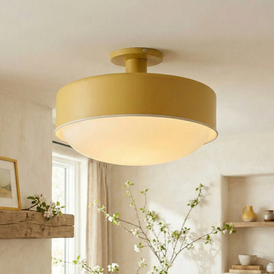 Aradia Modern Milk Glass Flush Mount Ceiling Light