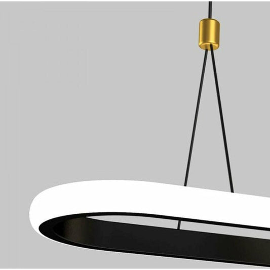 Chandelier Lighting Modern Black/Gold Metal Liner