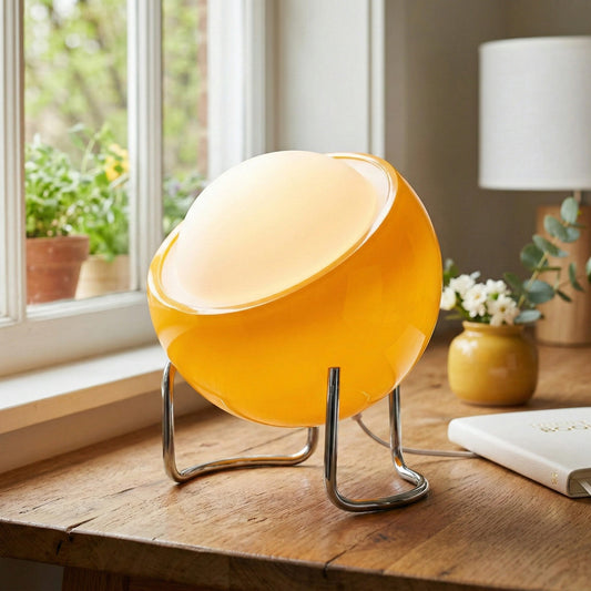 Tollak Vintage Bauhaus Glass Table Lamp