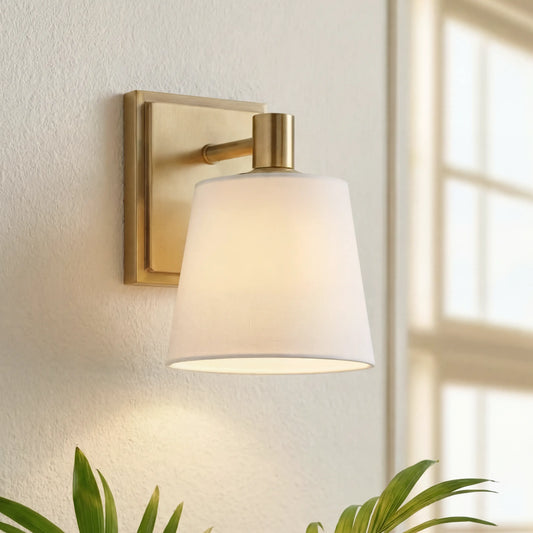 Eliove Modern Linen Shade LED Rechargeable Touch Sconce