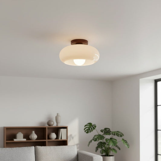 Violetta French Bauhaus Glass Ceiling Lamp