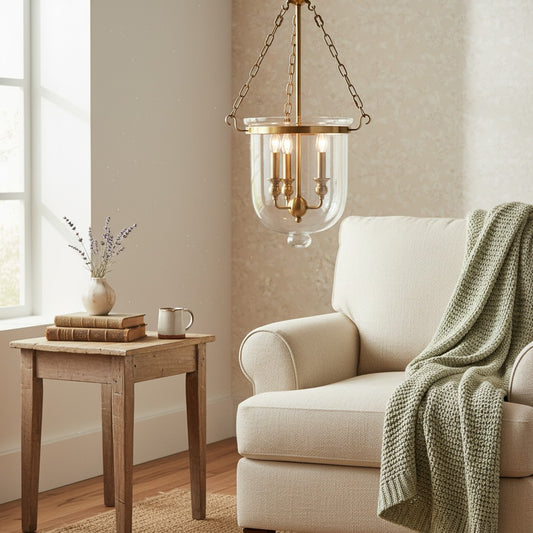 Loft Bar Candle Glass Pendant Lights