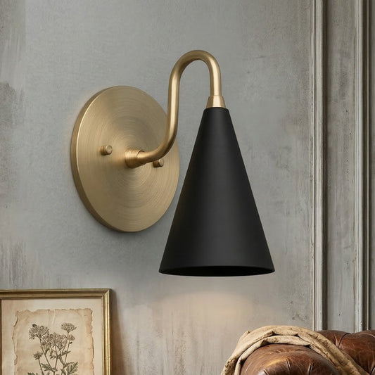 Modern Tapered Cone Shade Vanity Wall Sconce