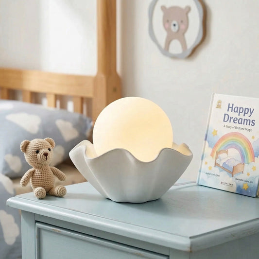 Thalassa Modern Wavy Shell Ceramic Table Light