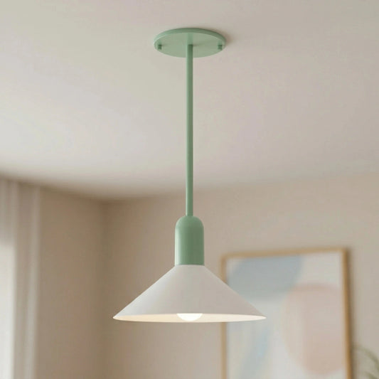 Deryk Modern Two Tone Flared Cone Metal Pendant Light
