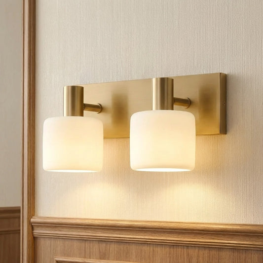 Elegant Porcelain Wall Sconce with Cylinder Ceramic Shade