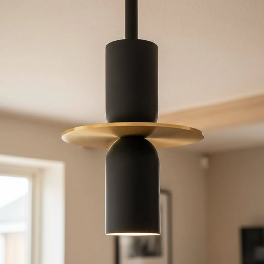Issel Modern Dual Cylinder Single Metal Pendant Light