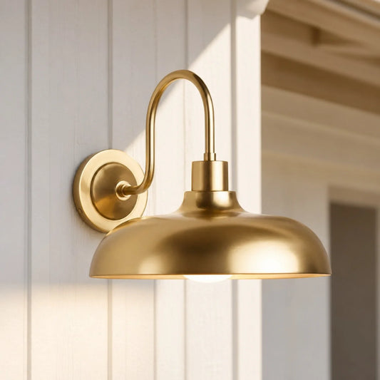 Aure Modern Industrial Dome Outdoor Wall Light