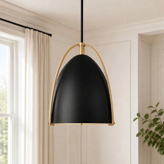 Zampano Modern Metal Steel Dome Pendant Light