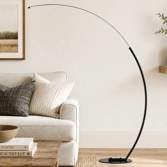 Mildred 2000LM Dimmable Arc LED Floor Lamp with Remote Controls