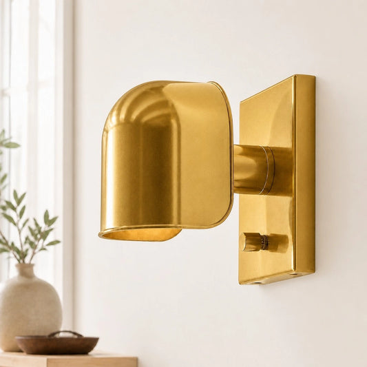 Natalie Retro Small Dome Style Pivoting Bedside Sconce