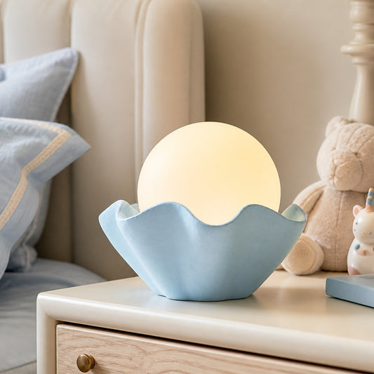 Zaren Modern Wavy Shell Ceramic Table Light