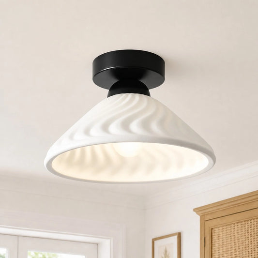 Nalyn Modern Textured Ceramic Ceiling Light