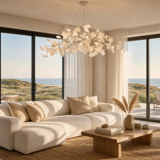 Ingvar Modern Organic Ginkgo Chandelier