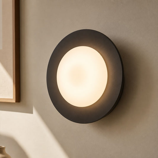 Baxter Modern Dimmable LED Opal Conical Glass Wall Lamp