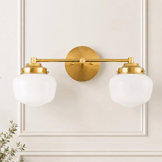 Mevra Modern Industrial Art Deco Glass Vanity Light