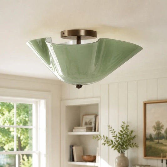 Modern Wave Glass Ceiling Light