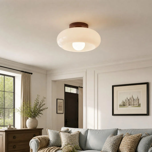 Violetta French Bauhaus Glass Ceiling Lamp