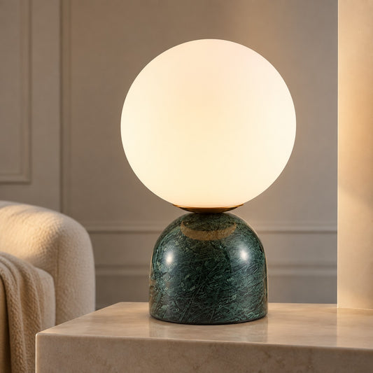 Marble Table Globe Lamp