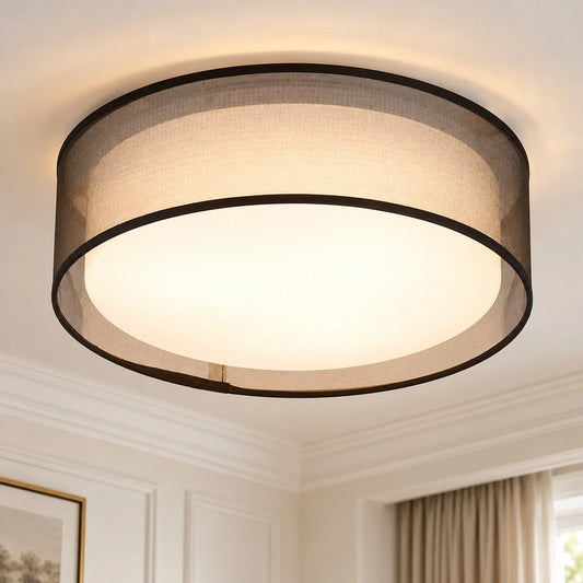 Shelby Modern Slim Shade LED Flush Mount Ceiling Light