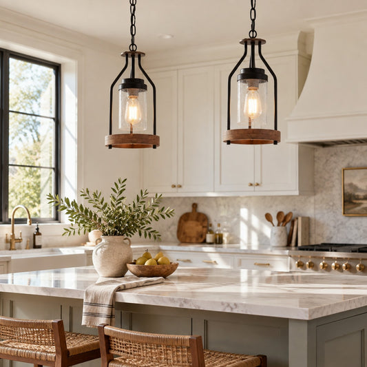 Emrys Industrial Farmhouse Cage Cylinder Metal Pendant Light