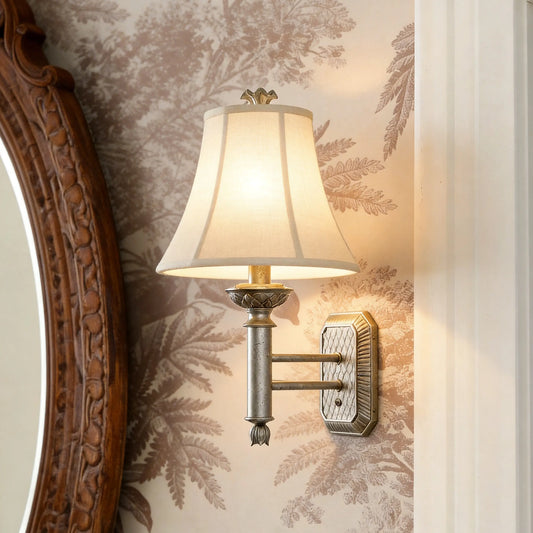 Briar Vintage Coastal Resin Silver Wall Light