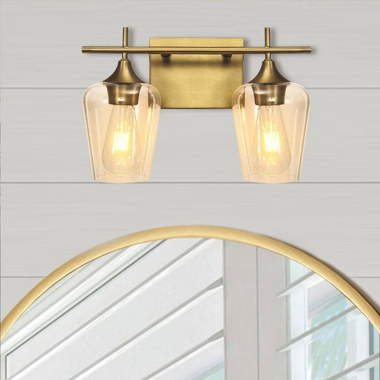 Michael Minimalist 2-Light Transparent Dimmable Wall Light