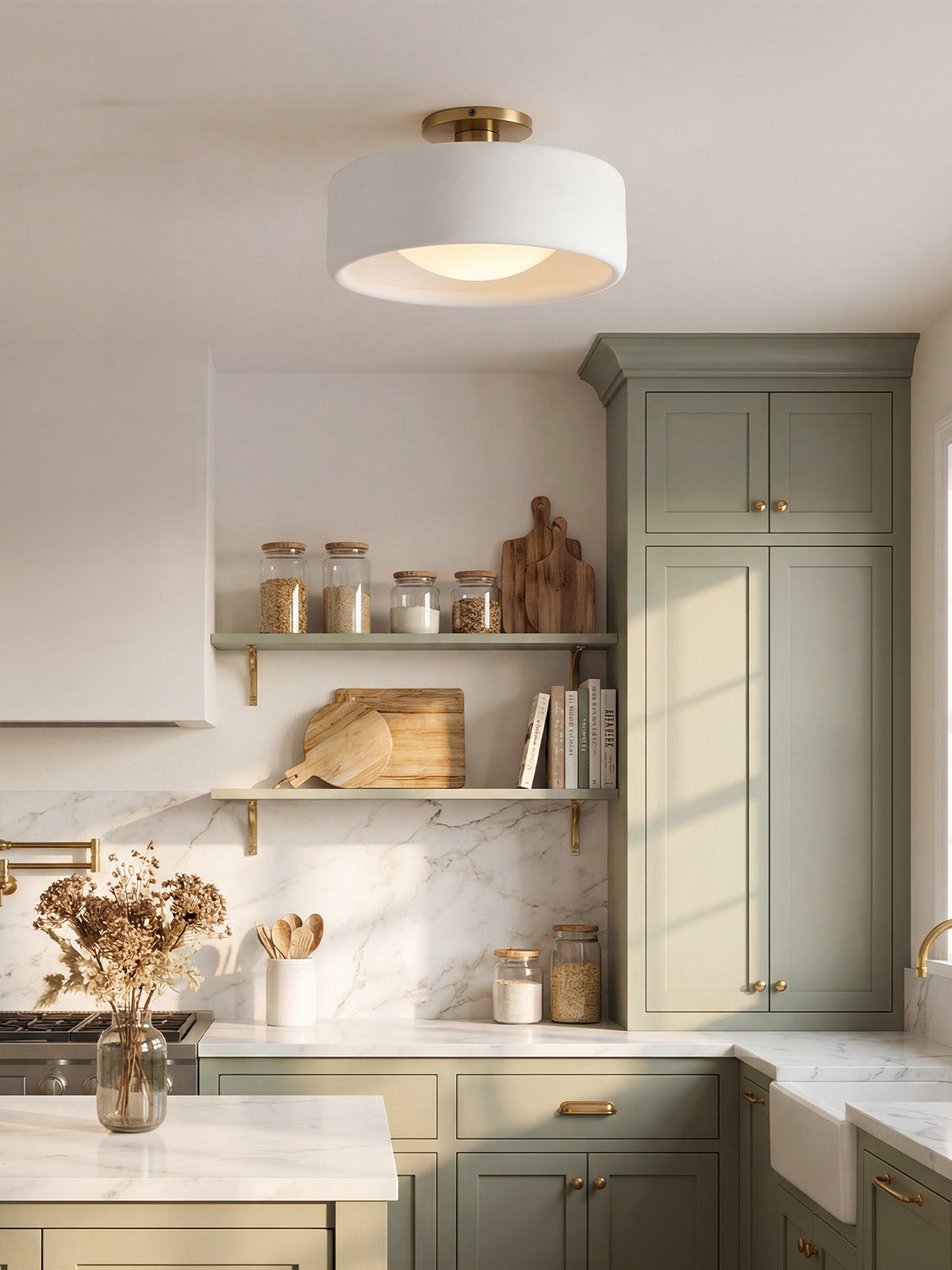Ceramic lighting fixture