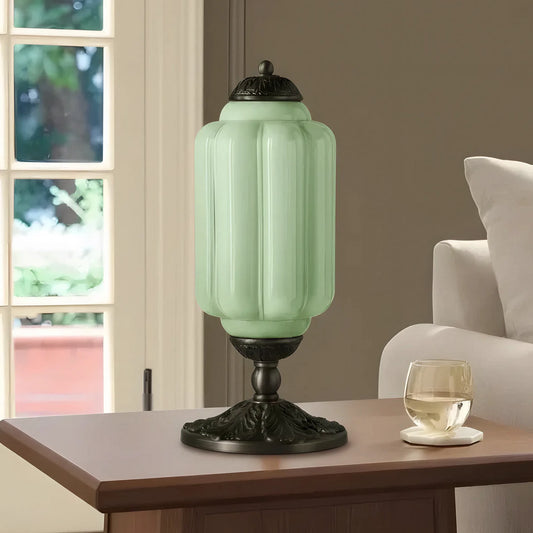 French Retro Glass Textured Eloise Table Lamp