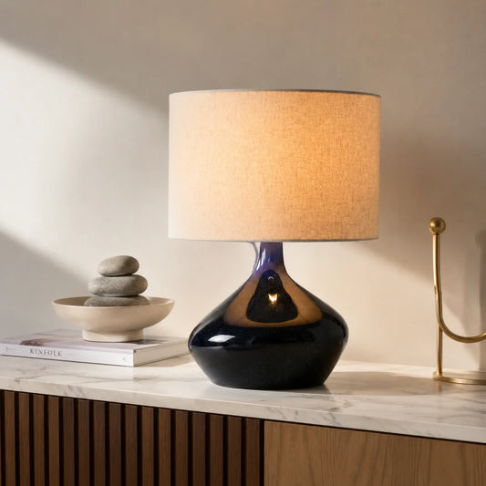 Hazel Minimalist Deco Asymmetry Sculptural Table Lamp For Bedroom