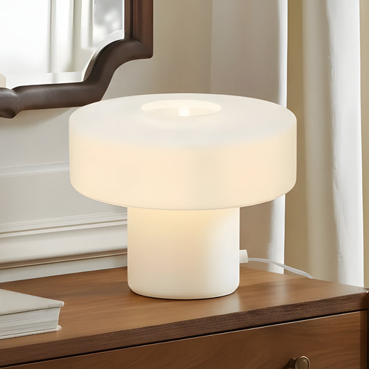 Mamie Modern Colorful Glass Mushroom Table Lamp