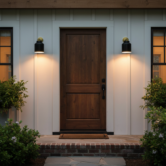 Outdoor Soft Glow Neutral Metal Glass Wall Light