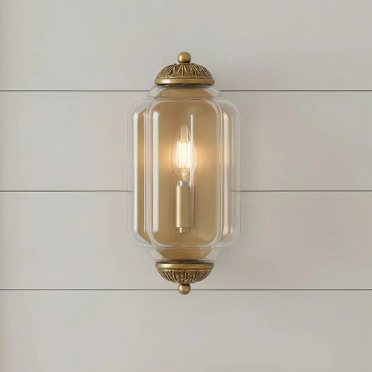 Vintage Glass Flush Eloise Sconce Wall Light