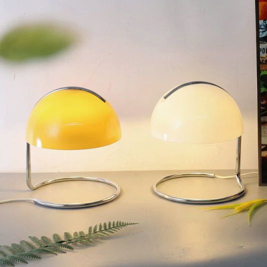 Nordic Metal Glass Shade Table Lamp