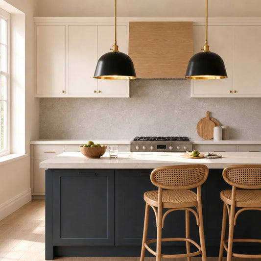 Nyra Half Dome Brass Metal Diffuser Bell Pendant Light