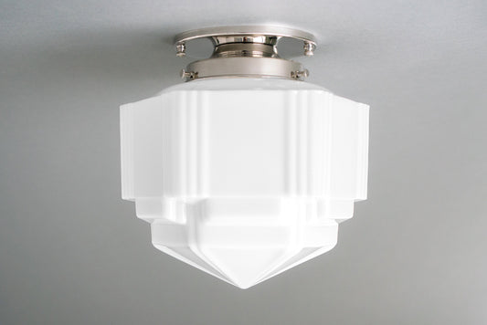 Sloane Art Deco Glass Geometric Ceiling Light