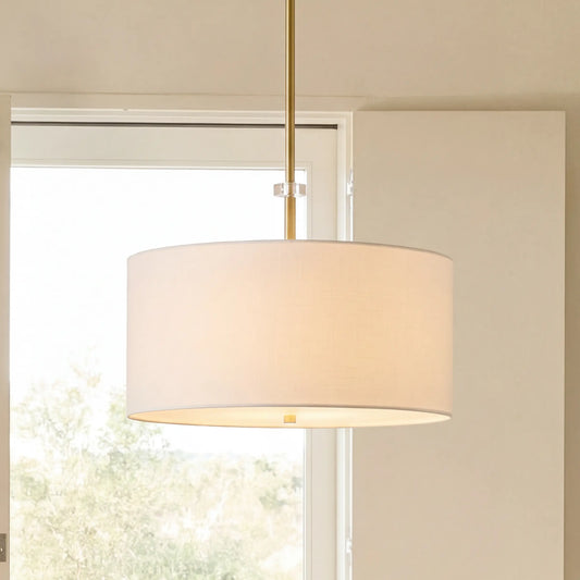 Vink Modern Fabric Drum Pendant Light