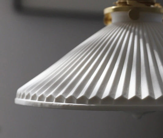 Fluted Ceramic Pendant Light - 101PL