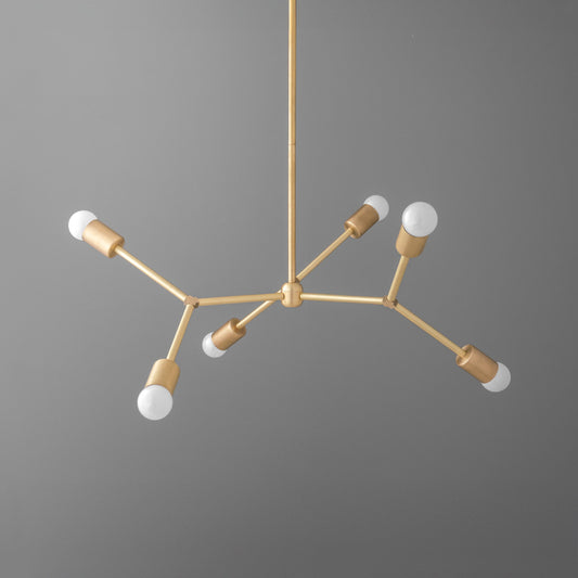 Wealtha Modern Radial Multi Arm Metal Chandelier