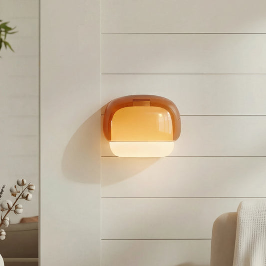 Modern Tinted Colorful Glass Kinoko Shade Wall Sconce