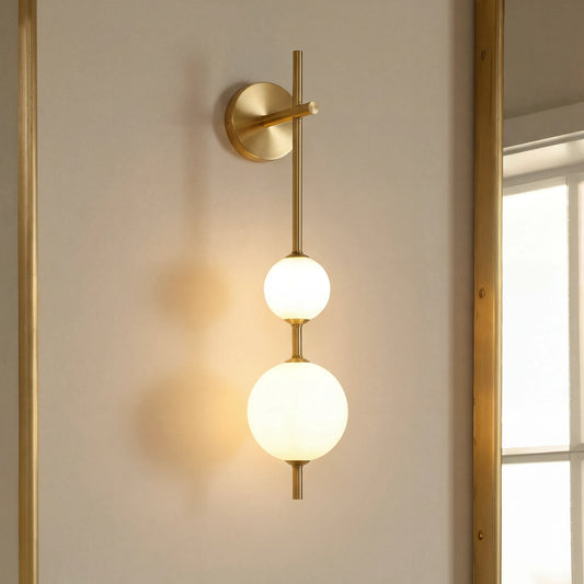 Vertical Globe Wall Lamp
