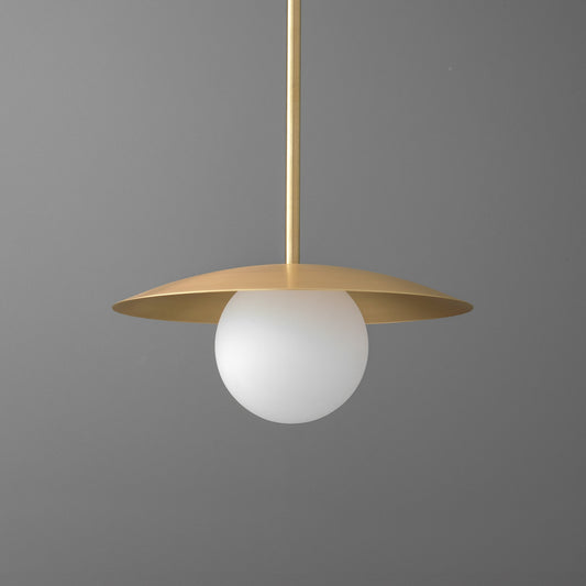 Cruize Modern Slim Disc Sphere Metal Pendant Light