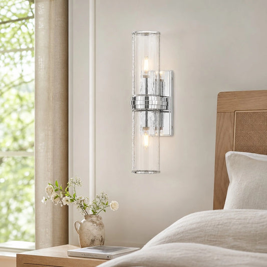 Delphine Modern Double Glass Wall Sconce