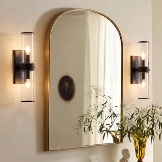 Eleanor Modern Double Glass Wall Sconce