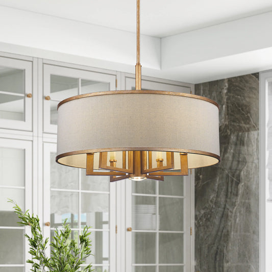 Winry 7-Light Dimmable Drum Chandelier