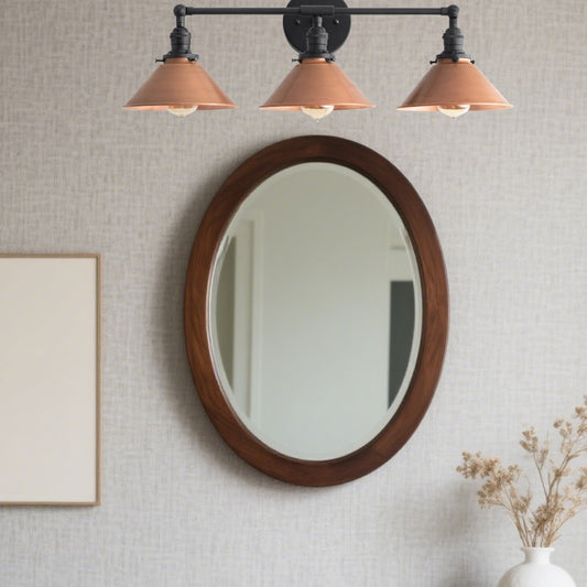 Mila Vintage Tri Head Copper Wall Light