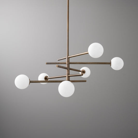 Linsday Modern Multi Arm Globe Metal Chandelier