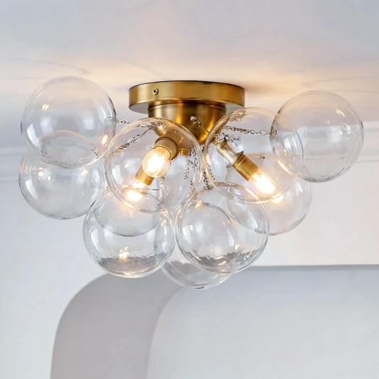 Felix Modern Bubble Cluster Glass Ceiling Light